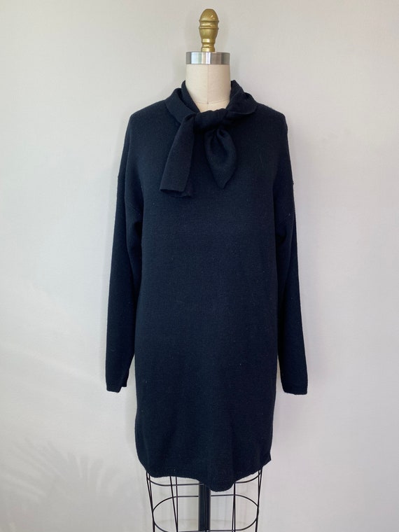 Vintage Ascot Black Sweater Dress