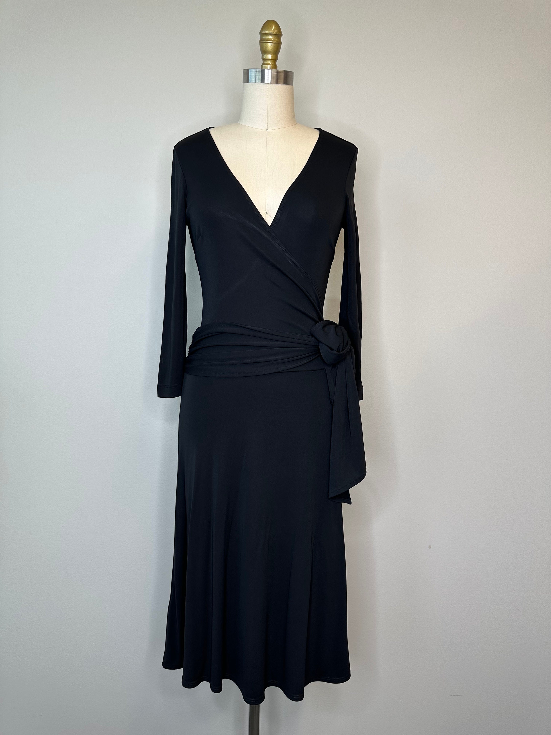Bcbg faux wrap midi dress on sale