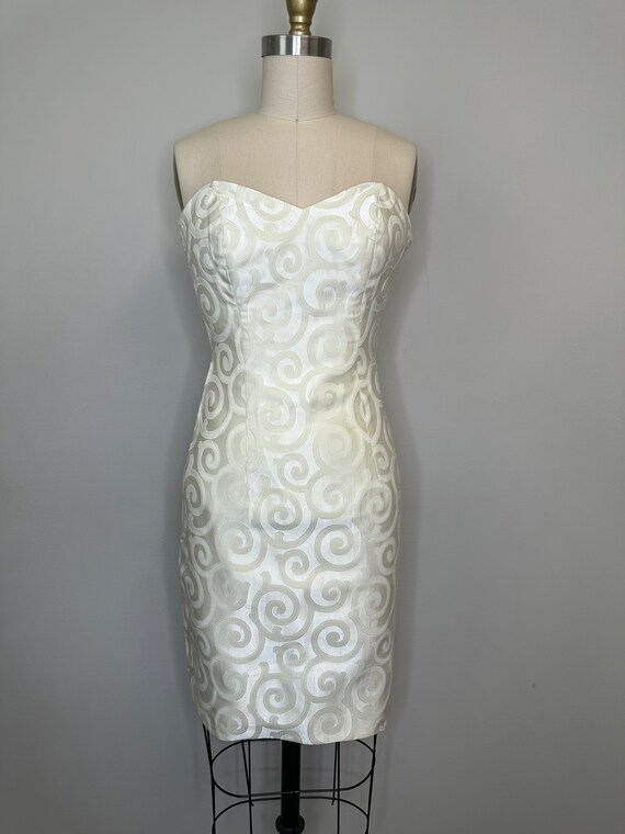 white christmas dresses Sexy Cream White 2pcs Hollow-out Lace Midi Dress – SEXY AFFORDABLE CLOTHING