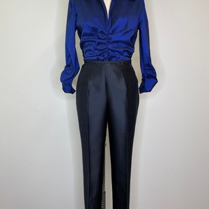 Silk Black Trousers