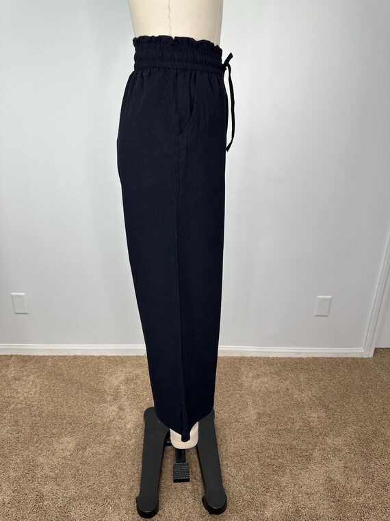 Black Linen Gaucho Pants - image 4