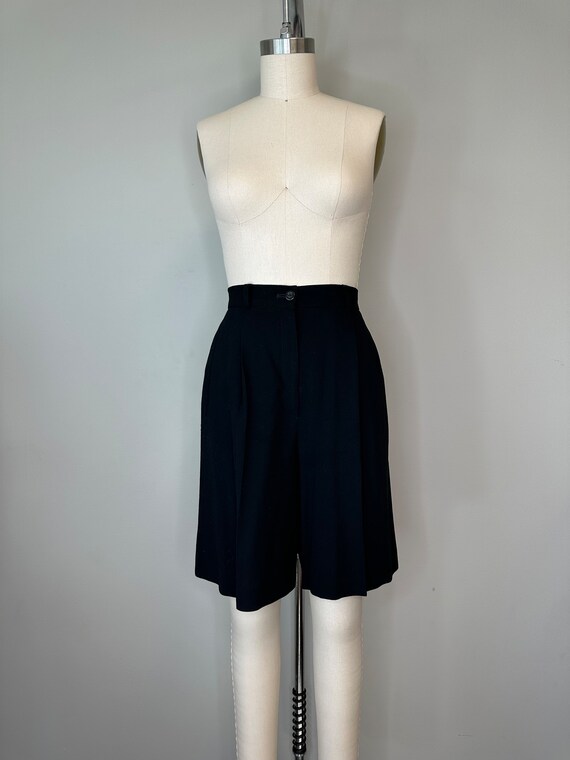 Laurel Black Wool Casual Shorts - image 4