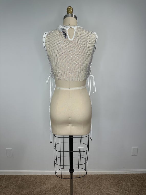 Akira Net Sequin Crop Top - image 5