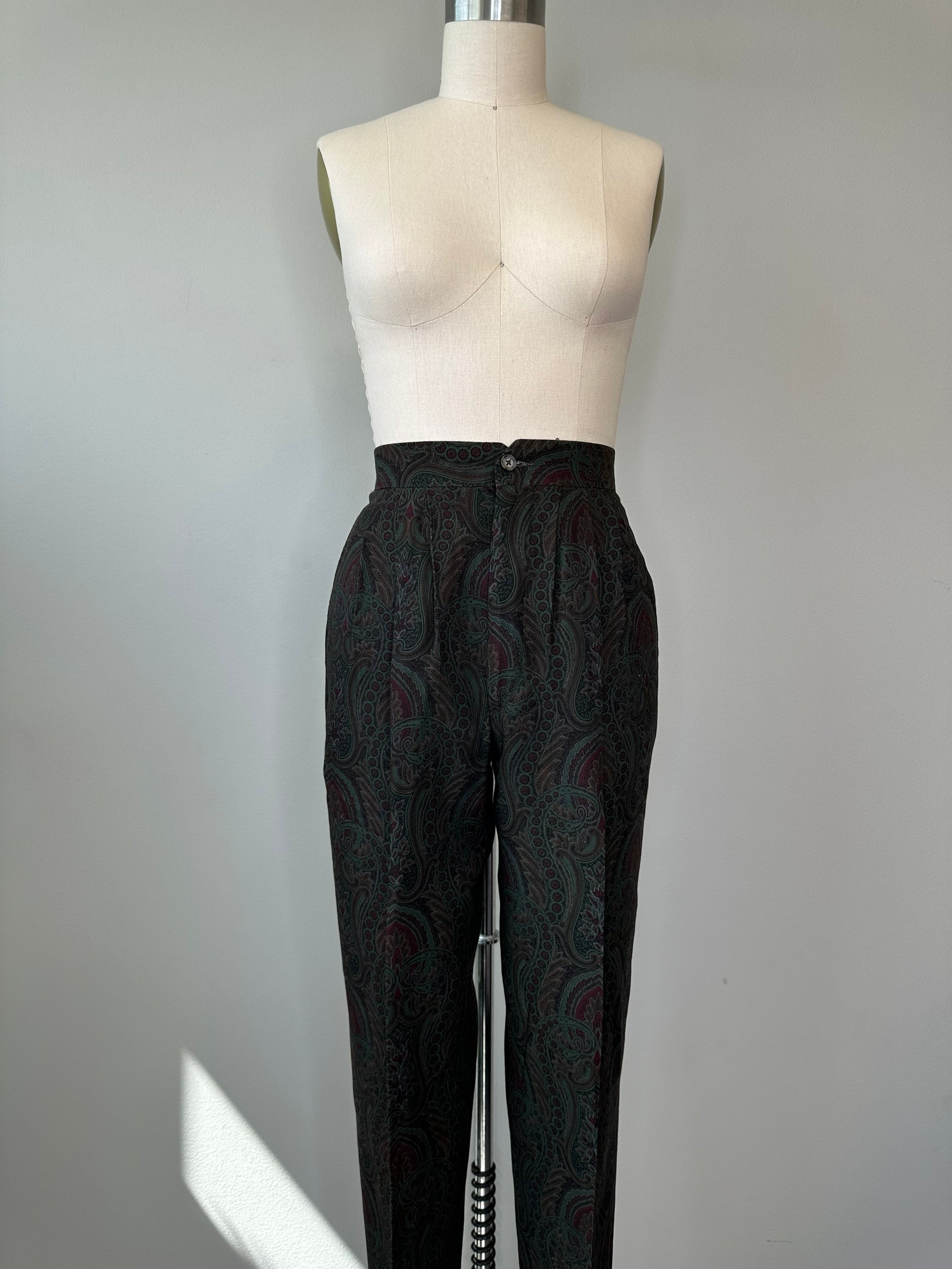 Paisley Retro Pail Fashionable Pants