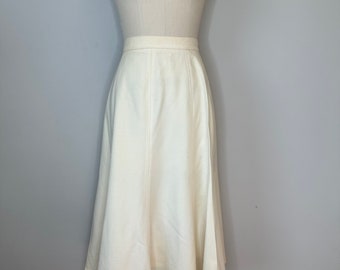 Cream Trumpet Skirt