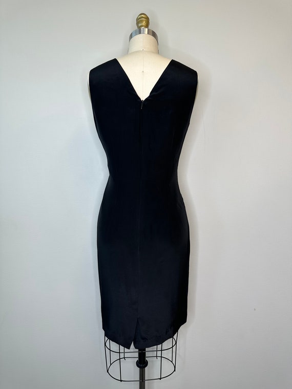 Jeremy Spencer Black Silk Sleeveless Dress - image 4