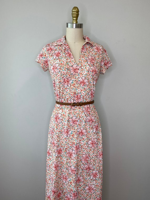 Vintage 60s-70s Sears Hawaiian Maxi Dress - image 3