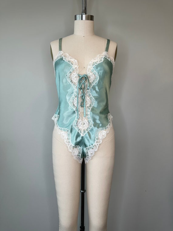 One Piece Lace Mint Green negligee