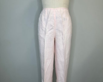 Light Pink Linen Trousers
