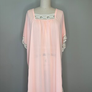 70’s Peachy Batwing Long Nightgown