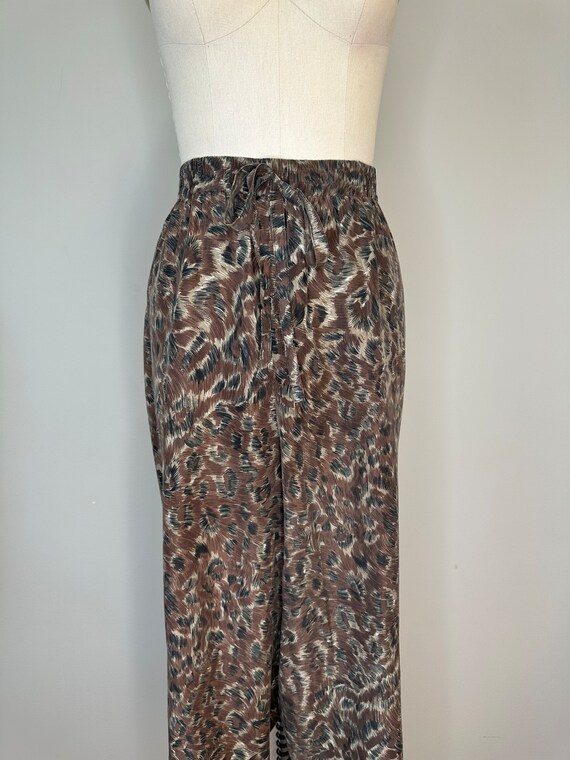 Cheetah Silk Trousers