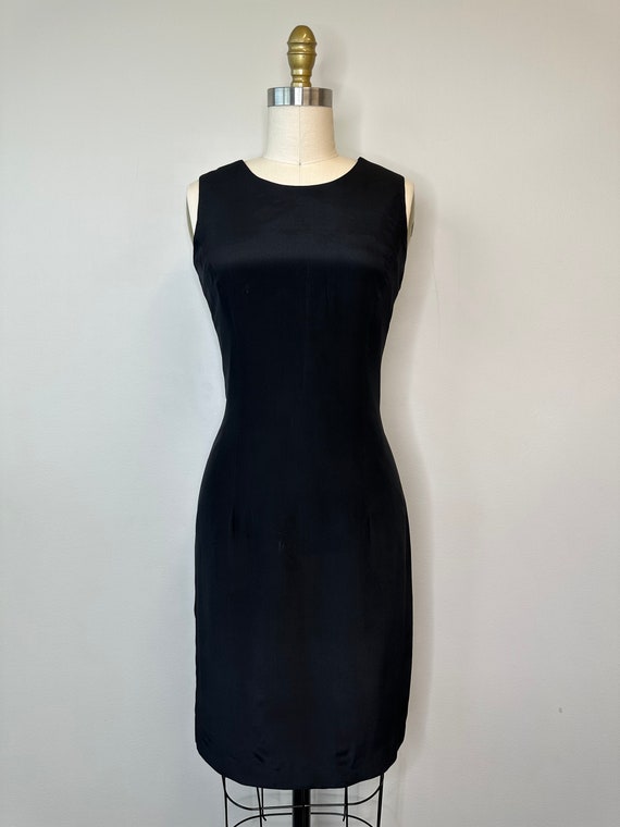 Jeremy Spencer Black Silk Sleeveless Dress - image 1