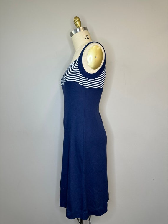 Navy & White Tennis Dress - image 3