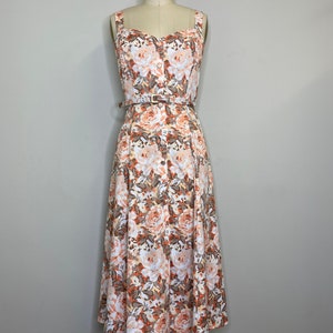 Floral Romantic Fit & Flare Belted Dress