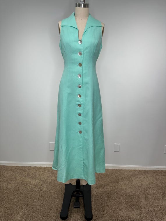 Coldwater Creek Mint Green Maxi Dress