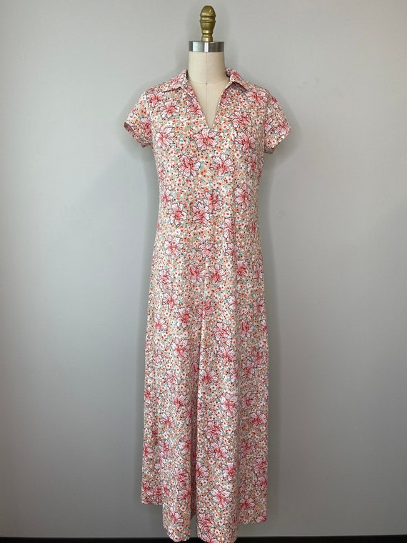 Vintage 60s-70s Sears Hawaiian Maxi Dress - image 2