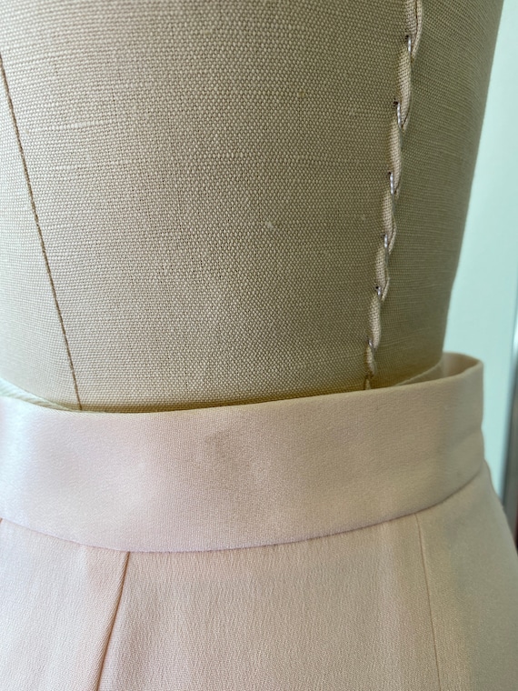 Vintage Dusty Pink Silk Trousers - image 5