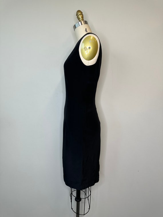 Jeremy Spencer Black Silk Sleeveless Dress - image 3