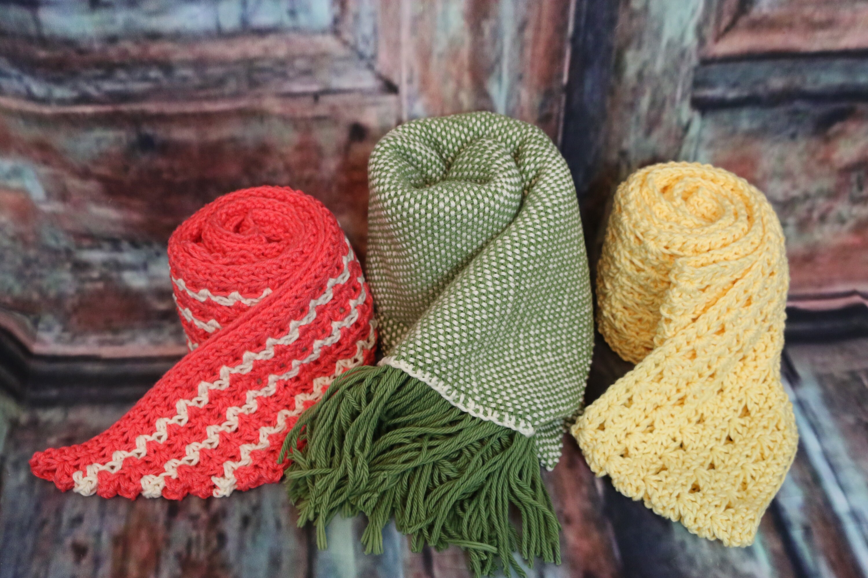 Yellow Crochet Infinity Scarf - Etsy