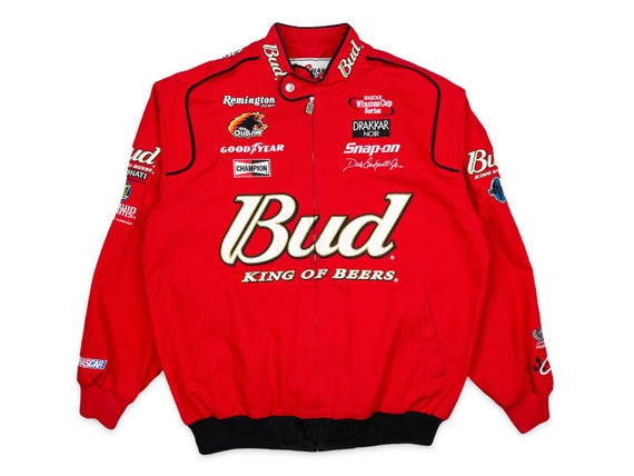Vintage Budweiser Racing Jacket Nascar Dale Earnhardt Jr Deadstock NWT R8