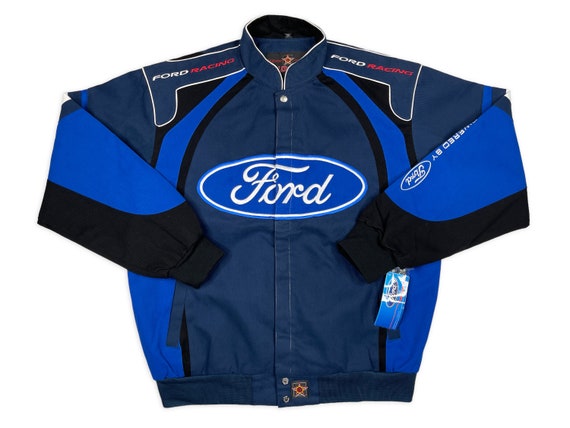 Vintage Ford Racing Jacket 90s NASCAR Deadstock XL NO… - Gem