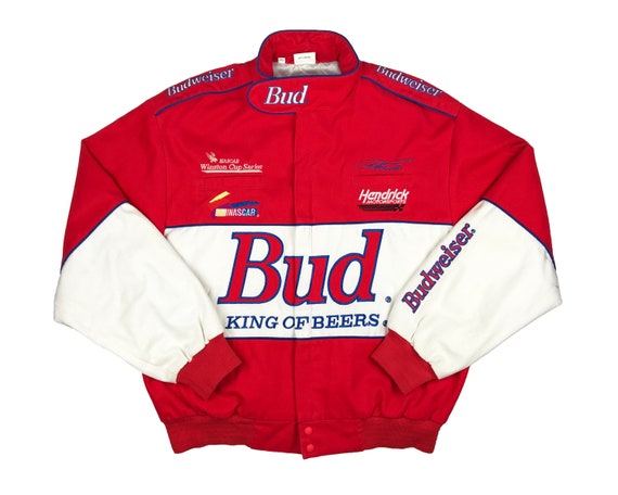 Vintage Budweiser Racing Jacket 90s NASCAR Ricky C