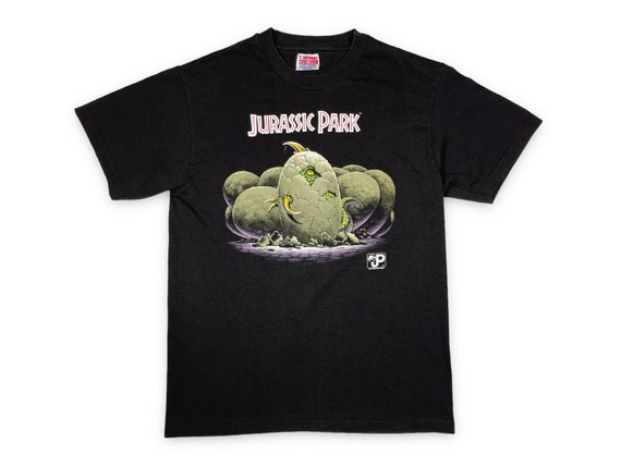 Vintage Jurassic Park Shirt 90s Movie Promo Dinos… - image 1