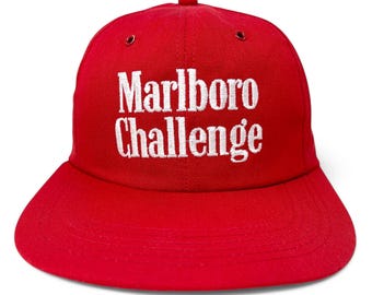 Vintage Marlboro Challenge-hoed • CART Racing-snapbackpet uit de jaren 80 en 90