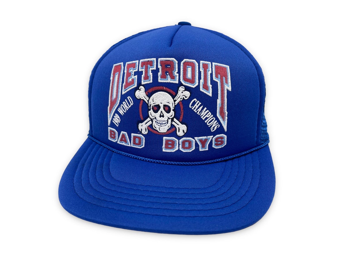 Vintage Detroit Pistons Hat 1989 World Champions 80s Trucker Etsy