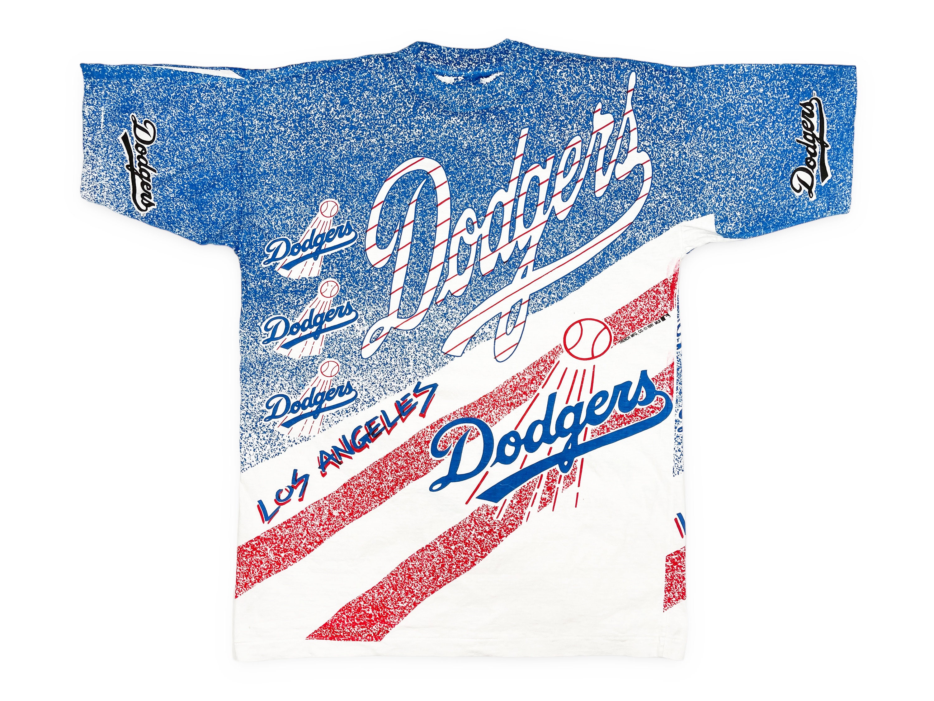 Vintage Los Angeles Dodgers Shirt 90s La MLB All Over Print V8