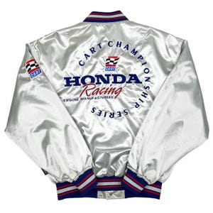 Vintage Honda Racing Jacket • Cart Championship Series • 90s Y2K Large STAINED