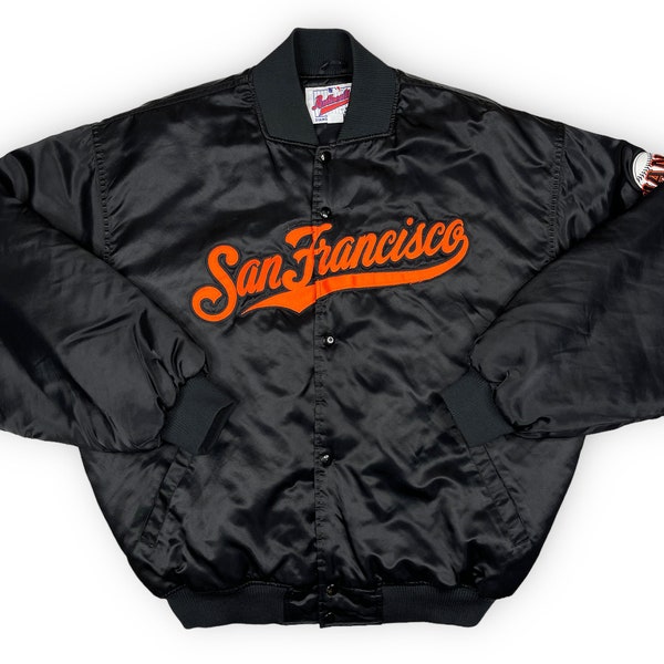 Vintage San Francisco Giants Jacke 90er 00s Starter Diamond Kollektion Satin Bomber MLB R5