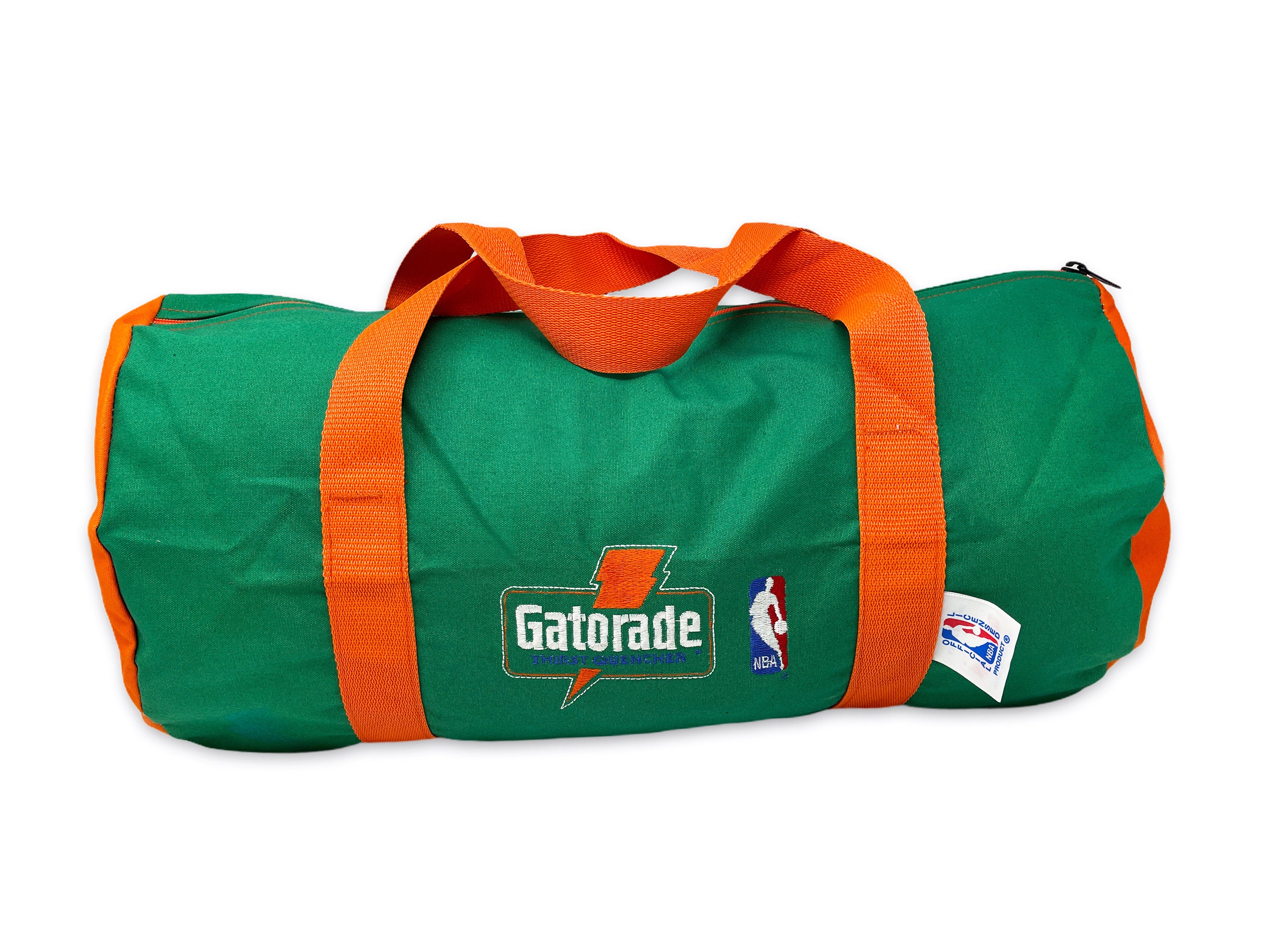 Vintage Gatorade Duffel Bag Gym NBA Nutmeg Mills 90s 