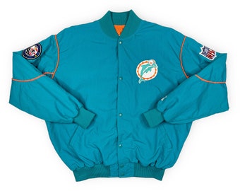 Vintage Miami Dolphins Starter Jacket 80s 90s NFL Pro Line Windbreaker R3