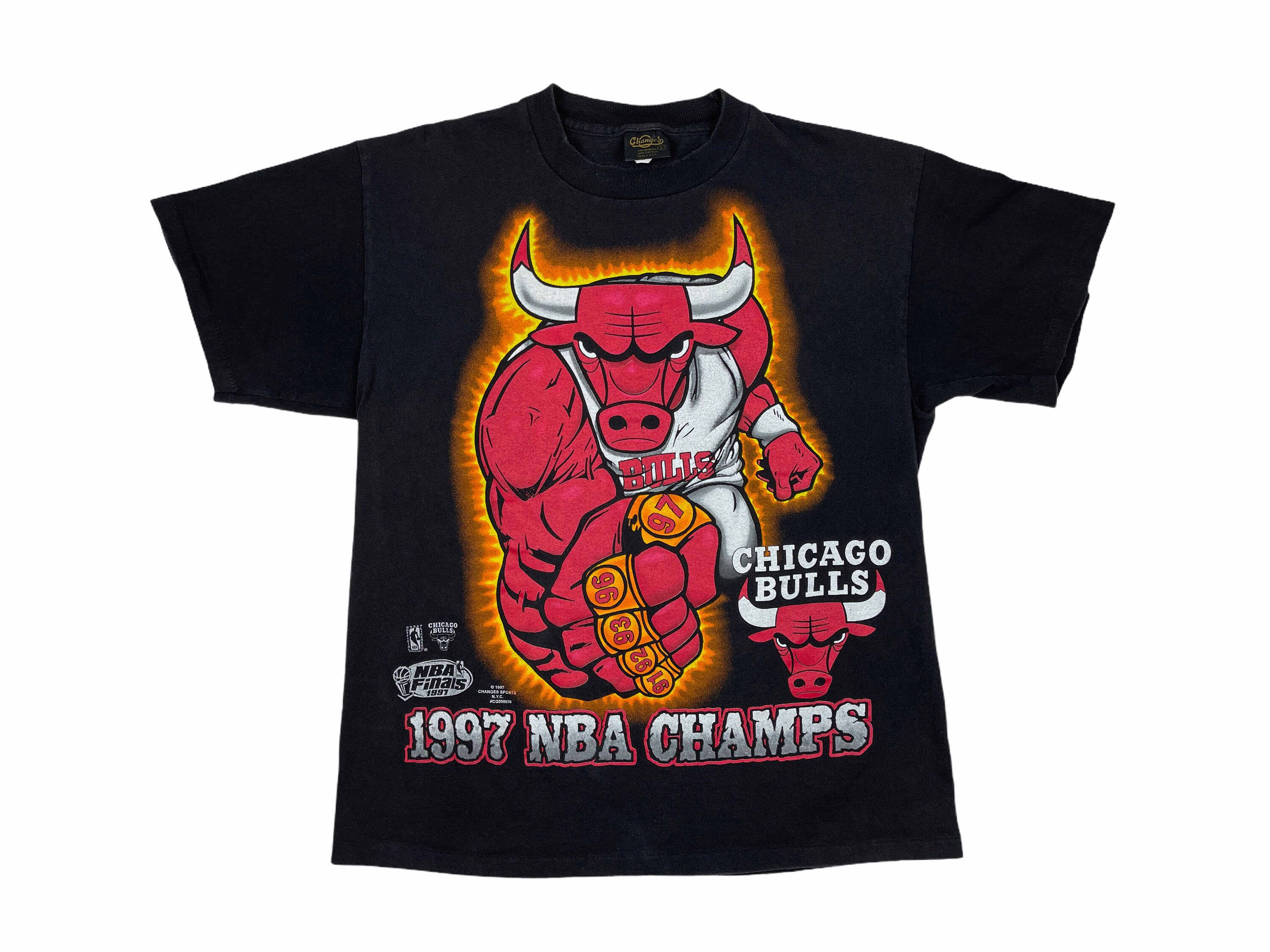 Chicago Bulls Nike Essential Mascot Benny the Bull Logo T-Shirt