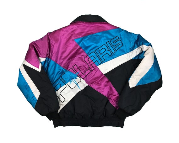 Vintage Polaris Snowmobiling Puffer Jacket Winter