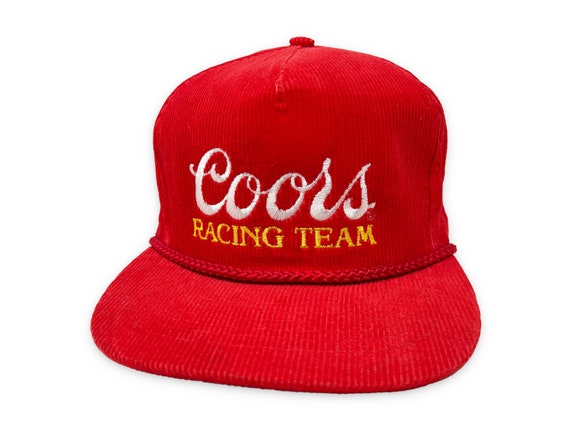 Vintage Coors Racing Team Hat 80s 90s Zipperback … - image 1