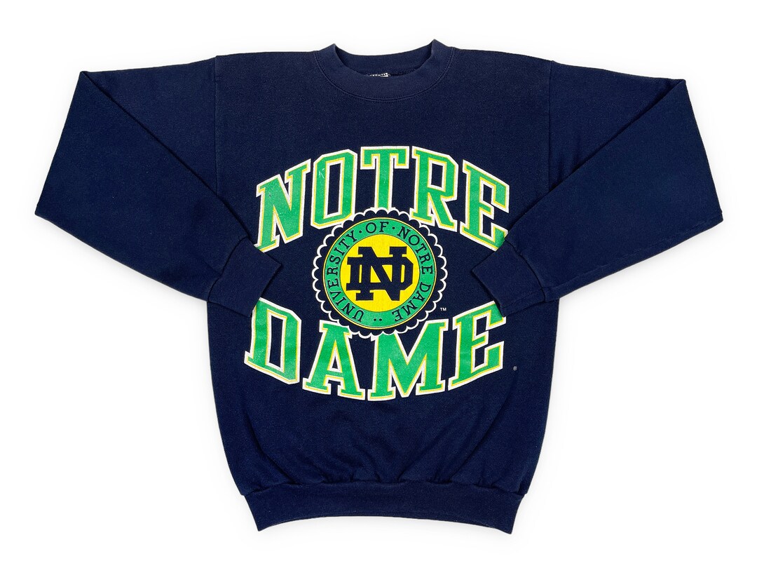 Vintage Notre Dame Sweatshirt 80s 90s NCAA University G16 Etsy