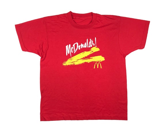 Vintage Mcdonalds Shirt 80s Fast Food Mickey D S V10 Etsy