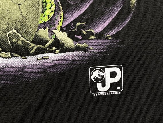 Vintage Jurassic Park Shirt 90s Movie Promo Dinos… - image 4