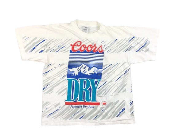 Vintage Coors Dry Shirt Wild Oats 90s All Over Pri