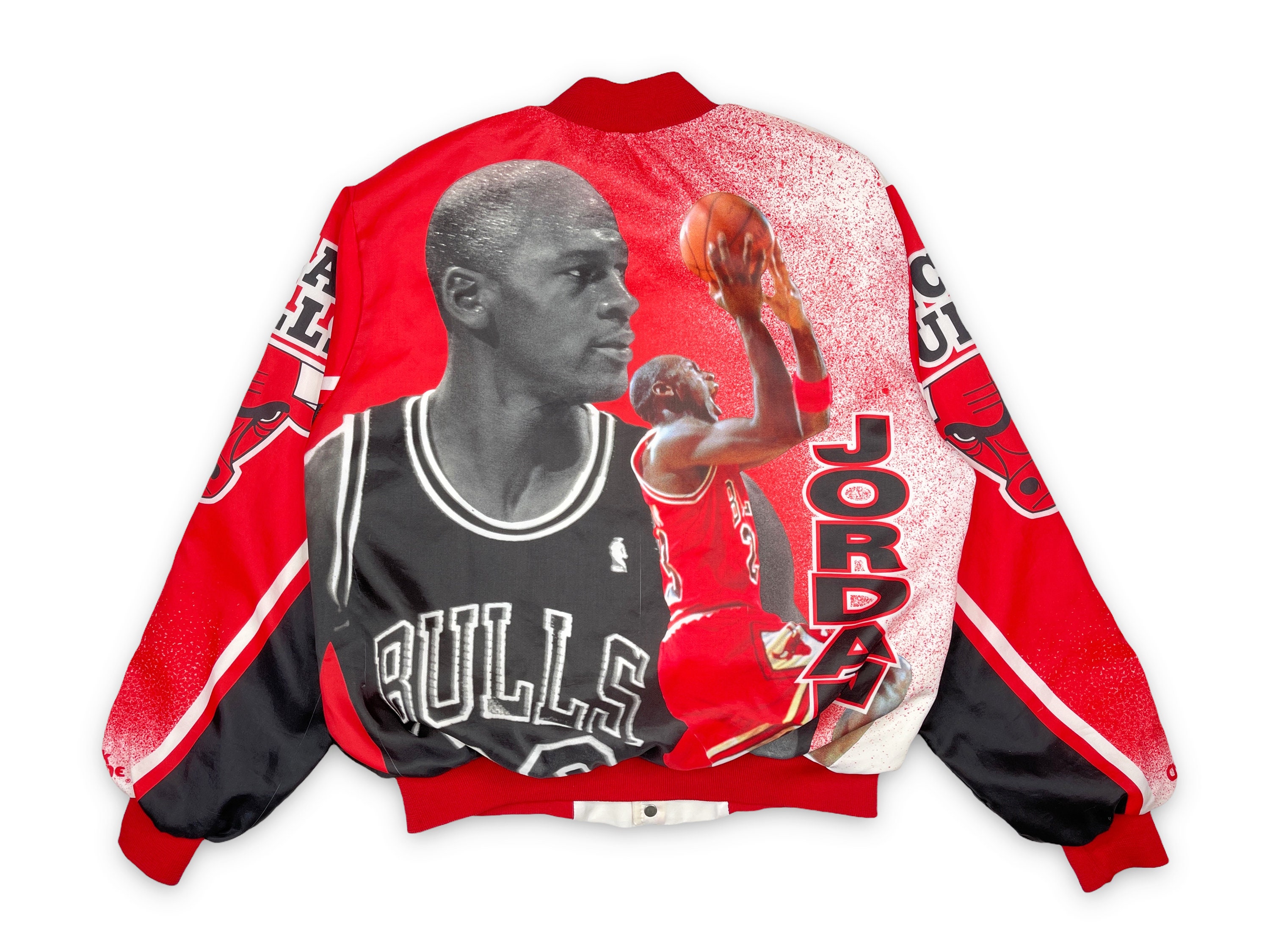 Vintage Chicago Bulls Michael Jordan Nba Satin Jacket Small 