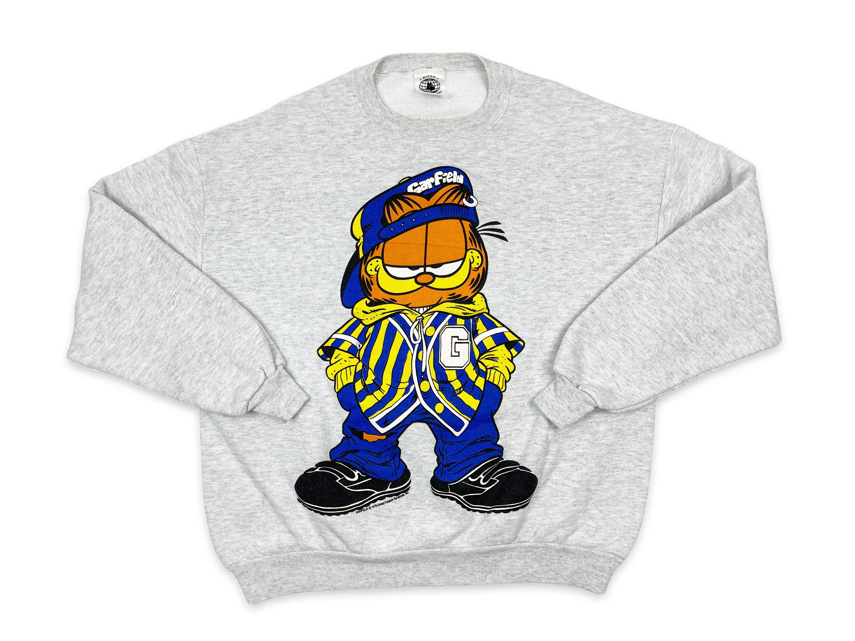 Vintage Garfield Crewneck Sweatshirt 90s Hip Hop G14 | Etsy