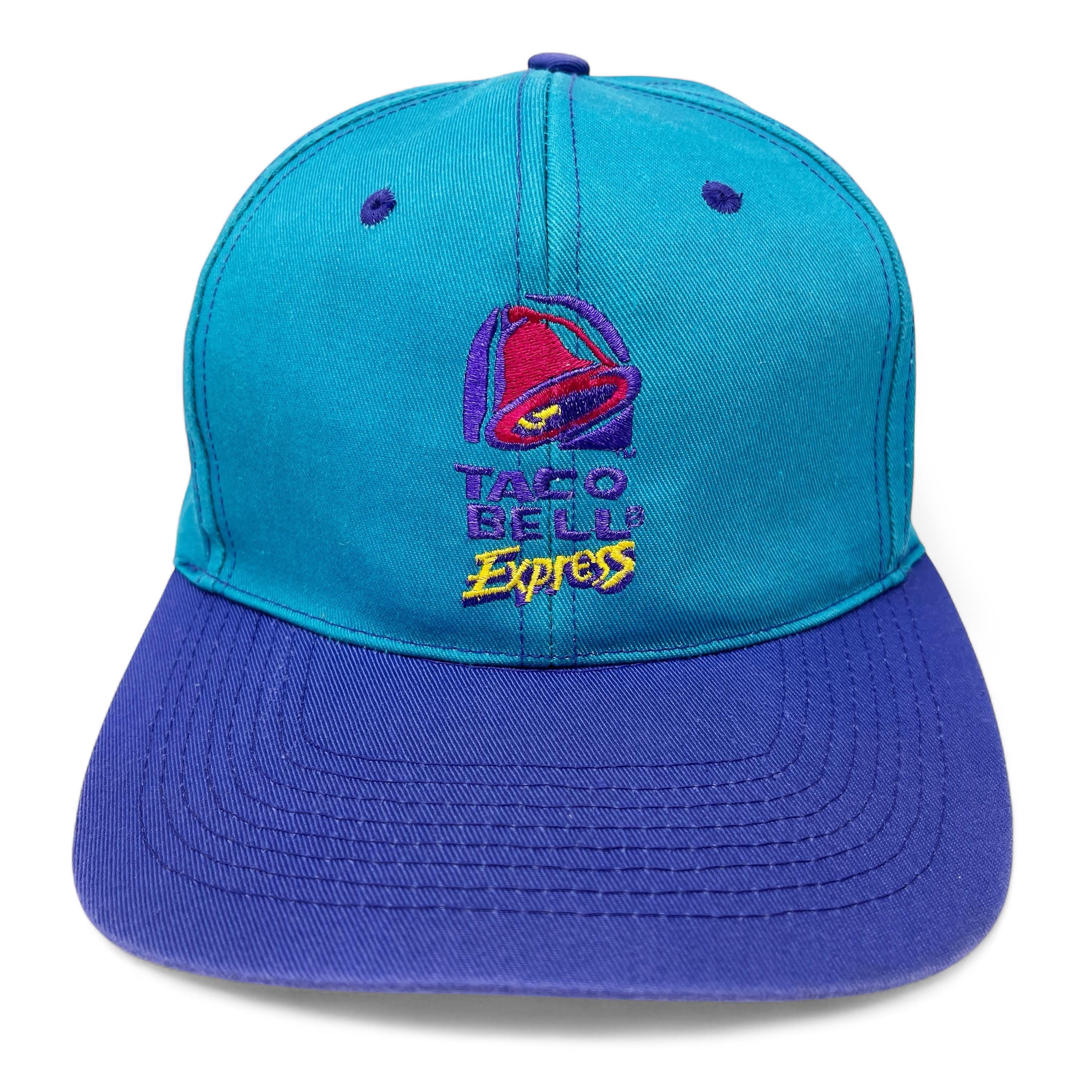 Vintage Taco Bell Express Hat 90s Fast Food Snapback Cap