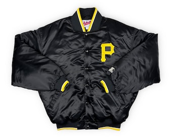 Vintage Pittsburgh Pirates Bomber Jacket Starter 90s 00s MLB Diamond Collection R5