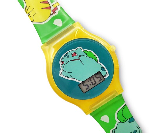 Vintage Pokemon Watch Bulbasaur Digital Wristwatch