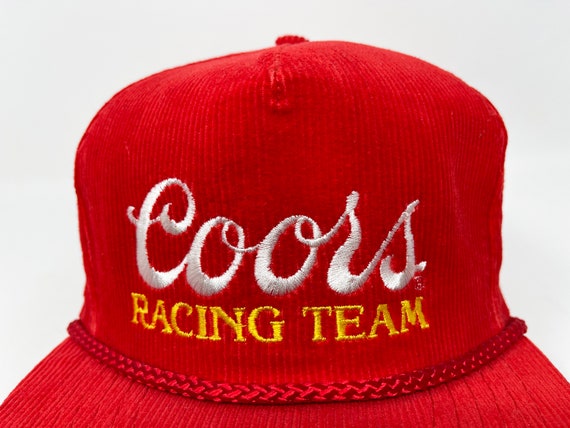 Vintage Coors Racing Team Hat 80s 90s Zipperback … - image 2