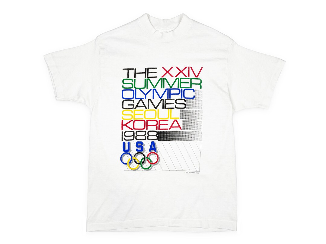 Vintage Seoul Olympics Shirt 1988 Korea 80s V01 Etsy