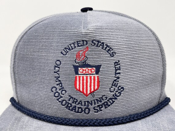 Vintage Olympic Training Center Hat 80s USA Cordu… - image 2