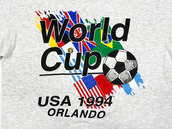 Vintage World Cup Shirt 90s Soccer USA 1994 V17 - image 3